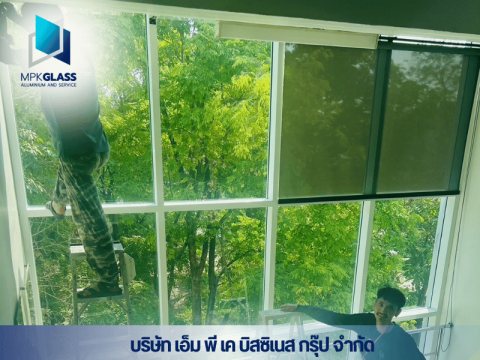 ติดตั้งกระจกสำหรับอาคาร